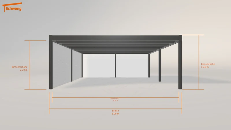 #DE Schweng Flachdachcarport C600 (ID 859djw) #MTG