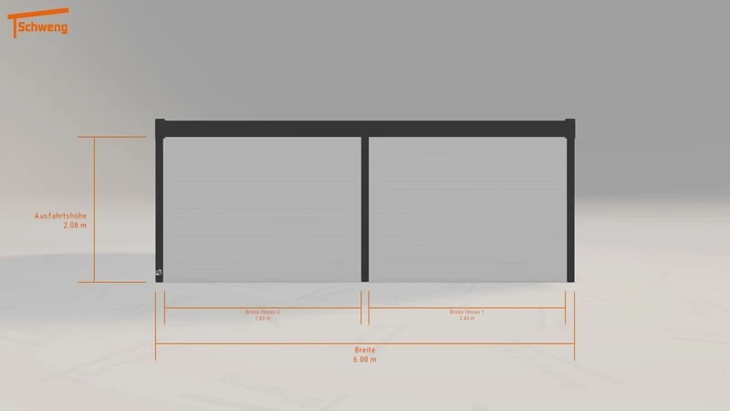 #DE Schweng Flachdachcarport C600 (ID 859djw) #MTG