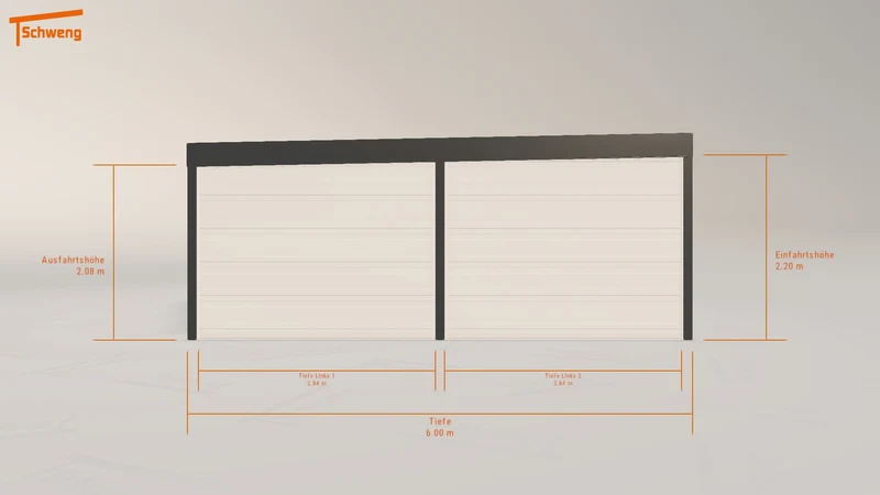 #DE Schweng Flachdachcarport C600 (ID 859djw) #MTG