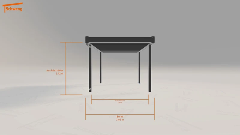 #DE Schweng Flachdachcarport C600 (ID k2q9vq) #MTG