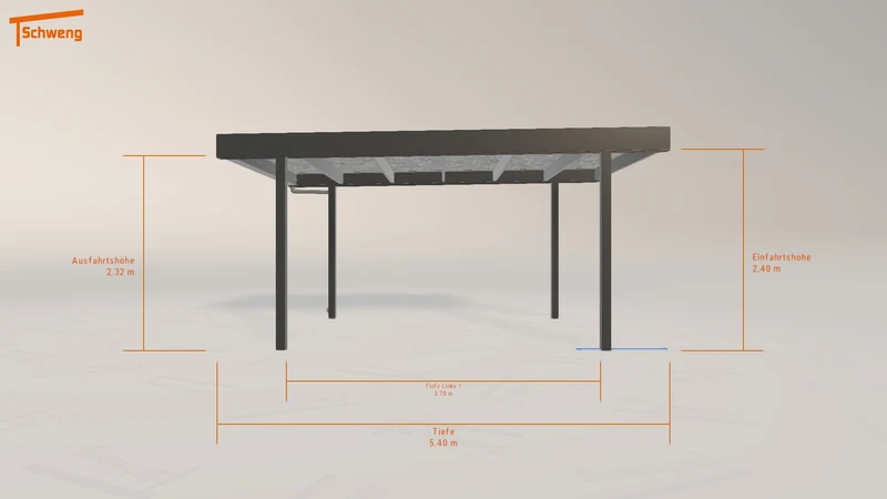 #DE Schweng Flachdachcarport C600 (ID k2q9vq) #MTG