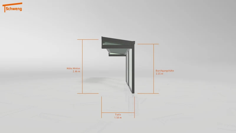 #DE Schweng Terrassenüberdachung S400 (ID pbjwzy)