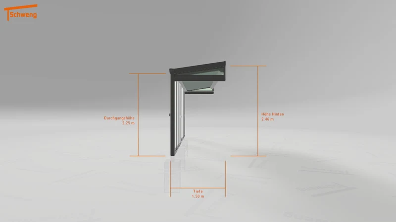 #DE Schweng Terrassenüberdachung S400 (ID pbjwzy)