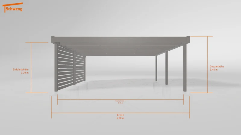 #DE Schweng Flachdachcarport C600+ (ID jj9ryb) #MTG