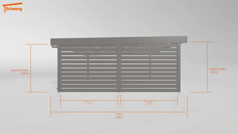 #DE Schweng Flachdachcarport C600+ (ID jj9ryb) #MTG
