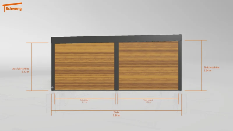 #DE Schweng Flachdachcarport C600 (ID mj7r9z) #MTG