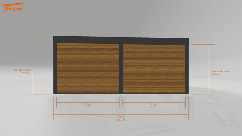 #DE Schweng Flachdachcarport C600 (ID mj7r9z) #MTG