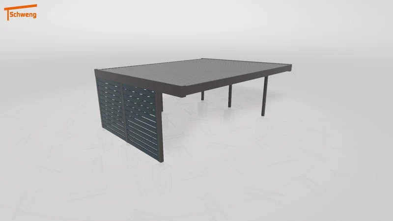 #DE Schweng Flachdachcarport C600+ (ID qdw2xy) #MTG