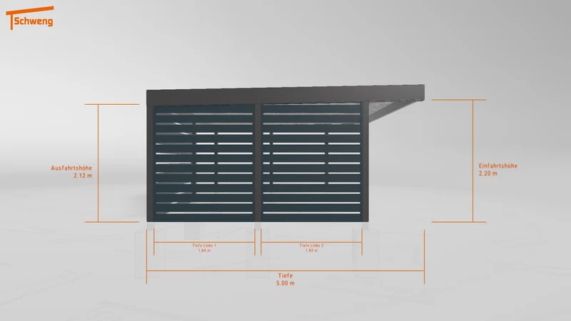#DE Schweng Flachdachcarport C600+ (ID qdw2xy) #MTG
