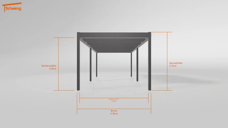 #DE Schweng Flachdachcarport C600 (ID zbgyqm)