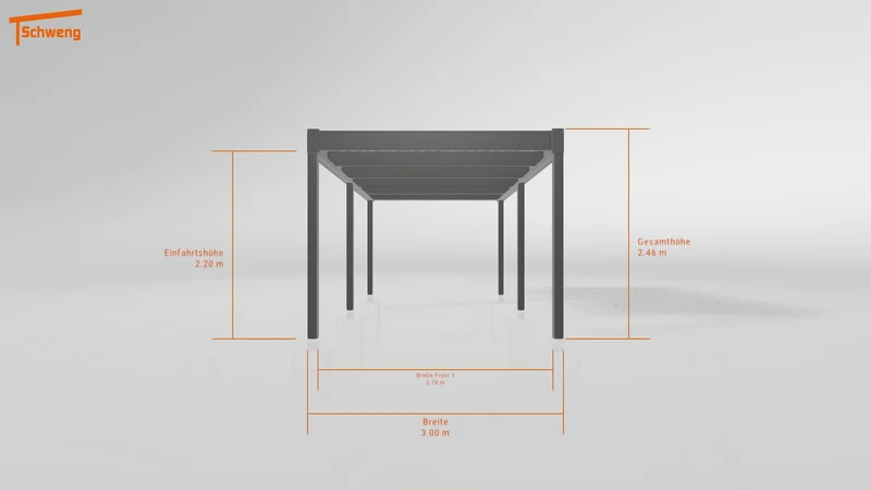 #DE Schweng Flachdachcarport C600 (ID zbgwzd) #MTG