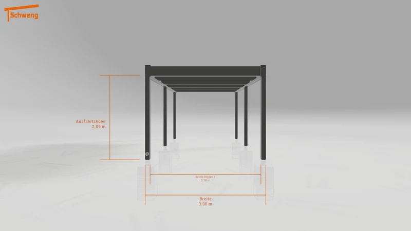 #DE Schweng Flachdachcarport C600 (ID zbgwzd) #MTG