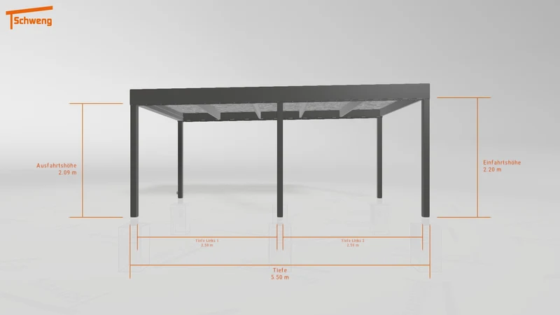 #DE Schweng Flachdachcarport C600 (ID zbgwzd) #MTG