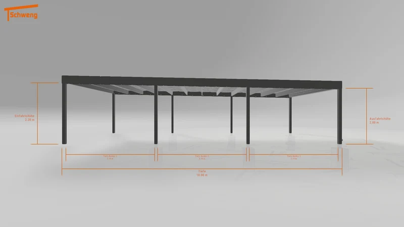 #DE Schweng Flachdachcarport C600 (ID x7n8d9) #MTG