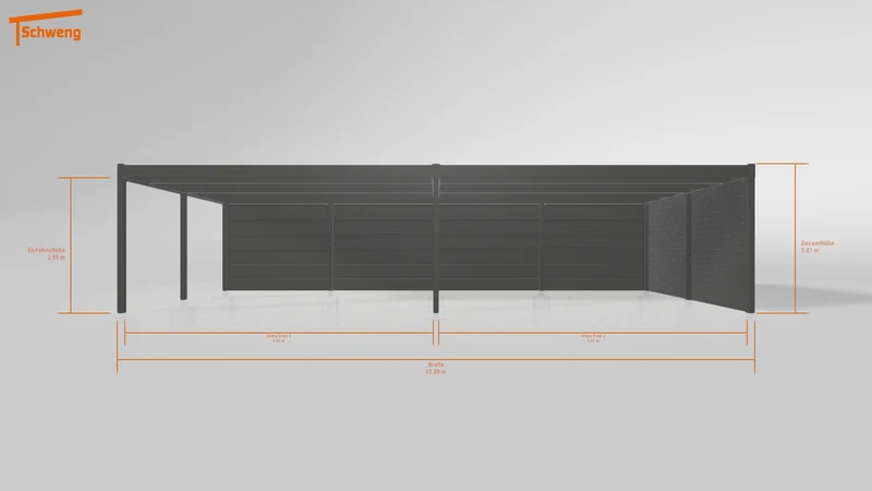 #DE Schweng Flachdachcarport C600 (ID 77mbd2) #MTG