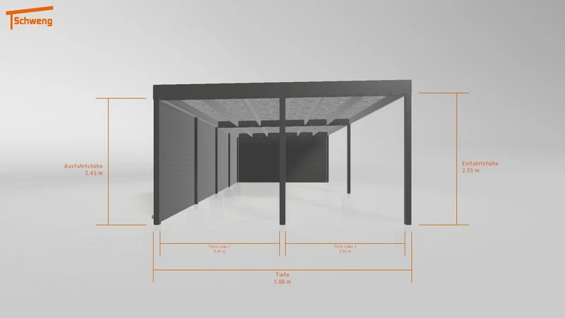 #DE Schweng Flachdachcarport C600 (ID 77mbd2) #MTG