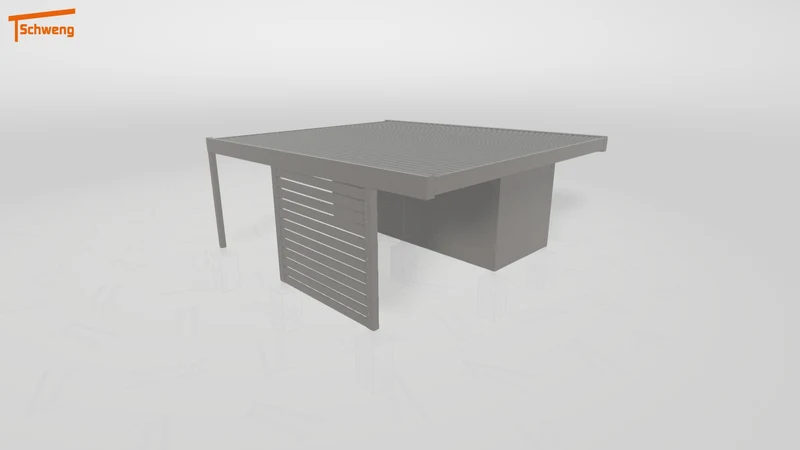 #DE Schweng Flachdachcarport C600 (ID k2yrjm) #MTG