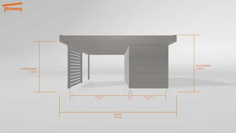 #DE Schweng Flachdachcarport C600 (ID k2yrjm) #MTG