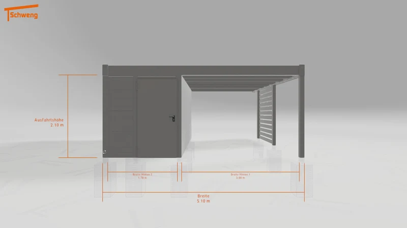 #DE Schweng Flachdachcarport C600 (ID k2yrjm) #MTG