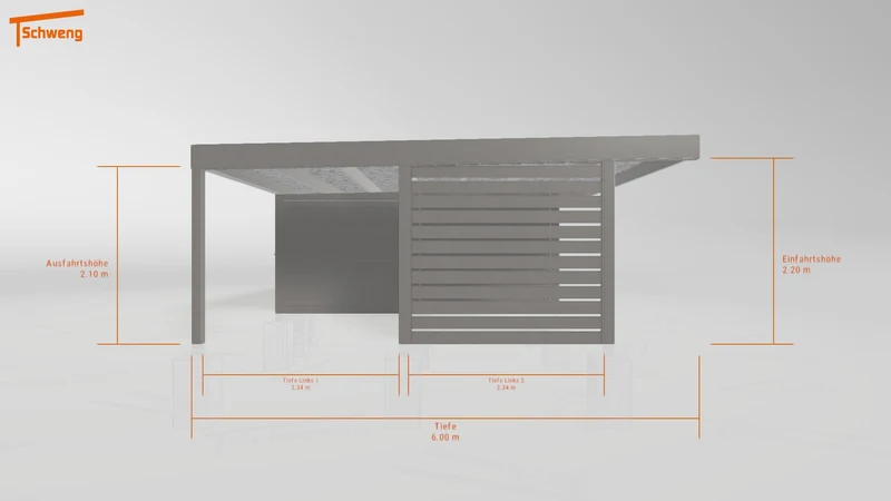 #DE Schweng Flachdachcarport C600 (ID k2yrjm) #MTG