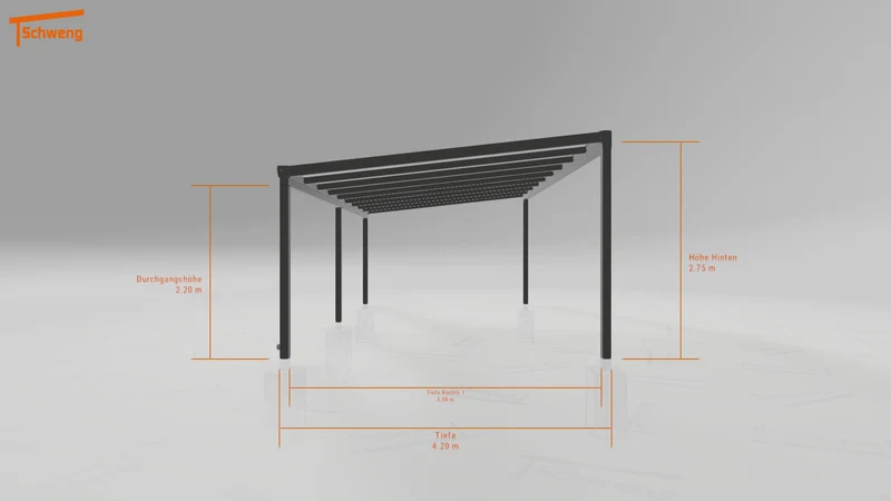 #DE Schweng Terrassenüberdachung S400 (ID 2qxb27)