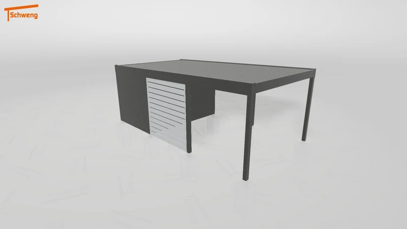 #DE Schweng Flachdachcarport C600 (ID g7gpyp)