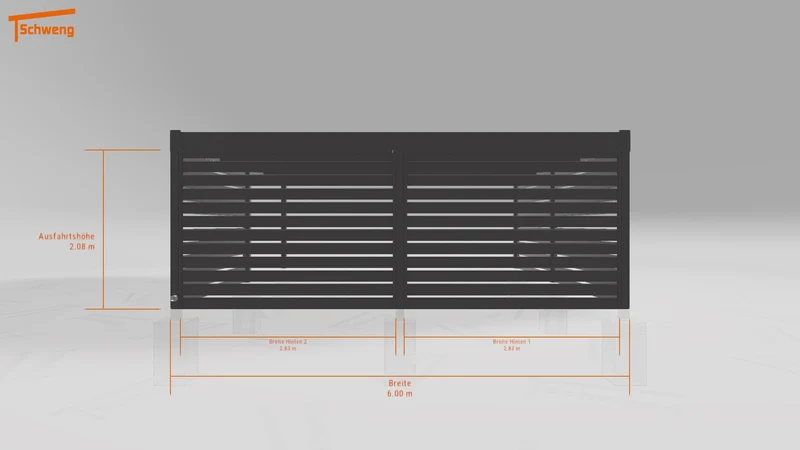 #DE Schweng Flachdachcarport C600 (ID 5mw93q)