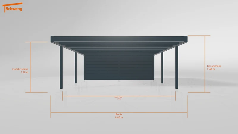 #DE Schweng Flachdachcarport C600 (ID 338p3z) #MTG