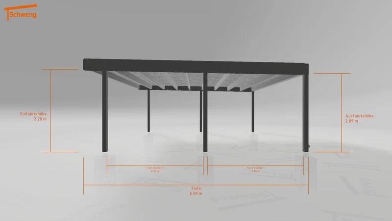 #DE Schweng Flachdachcarport C600+ (ID v4rnwg) #MTG