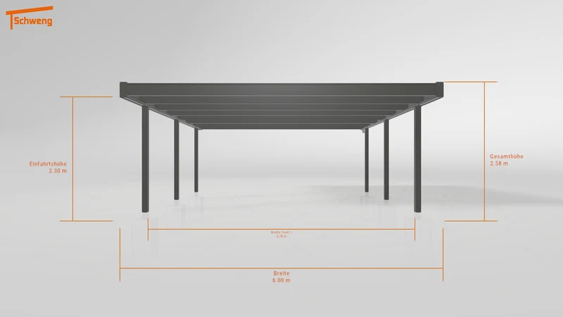 #DE Schweng Flachdachcarport C600 (ID pbjww4) #MTG