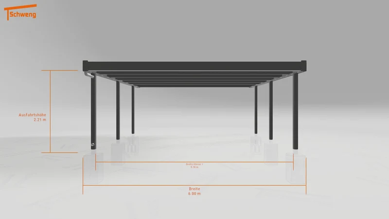 #DE Schweng Flachdachcarport C600 (ID pbjww4) #MTG