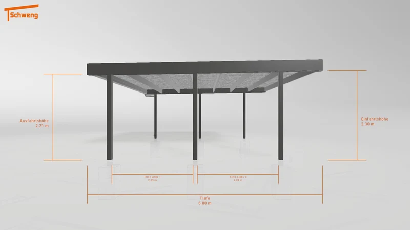 #DE Schweng Flachdachcarport C600 (ID pbjww4) #MTG