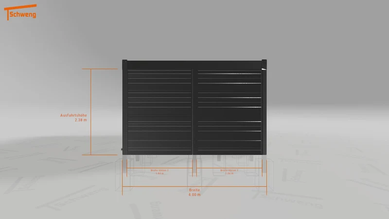 #AT Schweng Flachdachcarport C600+ (ID bkgpmm)