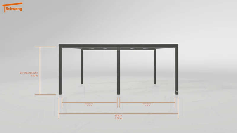 #DE Schweng Terrassenüberdachung S400 (ID ygnjvz)