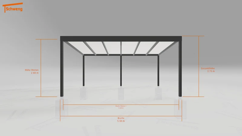 #DE Schweng Terrassenüberdachung S400 (ID ygnjvz)