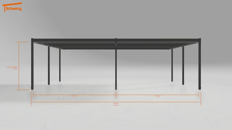 #DE Schweng Flachdachcarport C600 (ID 5mwz3v) #MTG