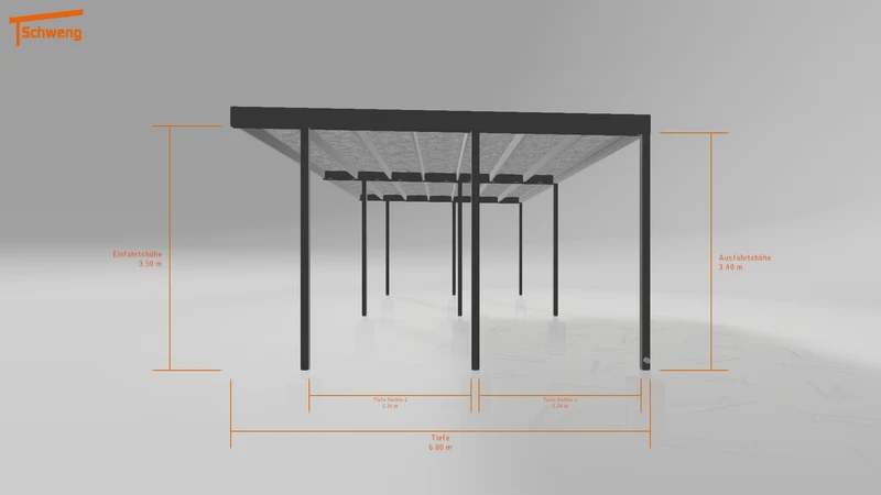 #DE Schweng Flachdachcarport C600 (ID 5mwz3v) #MTG