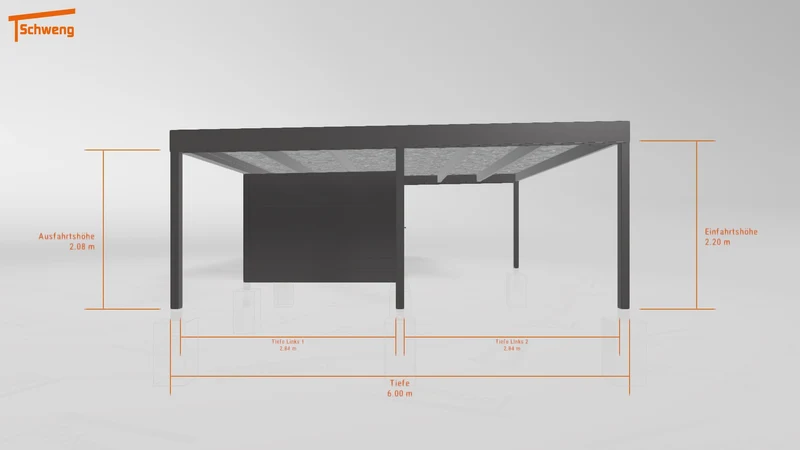 #DE Schweng Flachdachcarport C600+ (ID 9wpv8v)