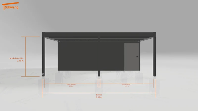 #DE Schweng Flachdachcarport C600 (ID zbgxg7) #MTG