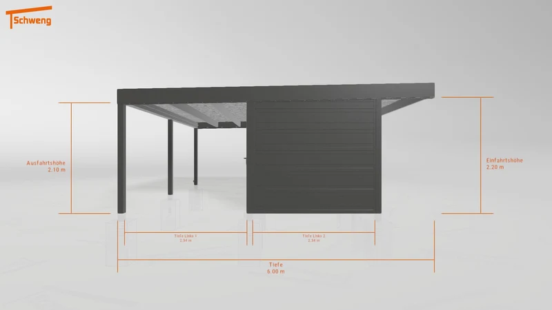 #DE Schweng Flachdachcarport C600 (ID zbgxg7) #MTG