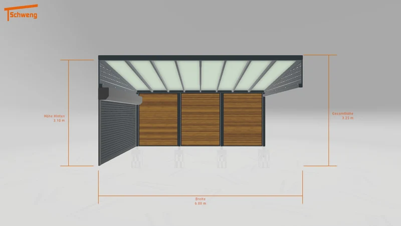 #DE Schweng Pultdachcarport S400 (ID bkgjkq)