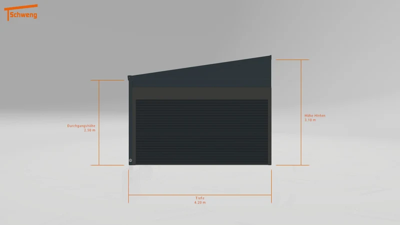 #DE Schweng Pultdachcarport S400 (ID bkgjkq)