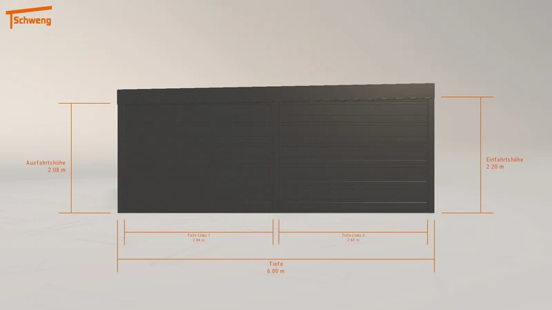 #DE Schweng Flachdachcarport C600 (ID dv33mn) #MTG