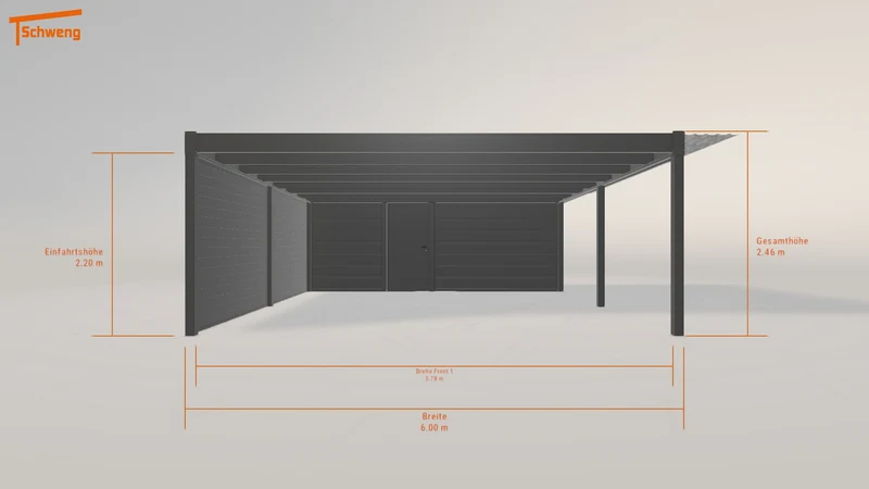 #DE Schweng Flachdachcarport C600+ (ID g7ggv8) #MTG