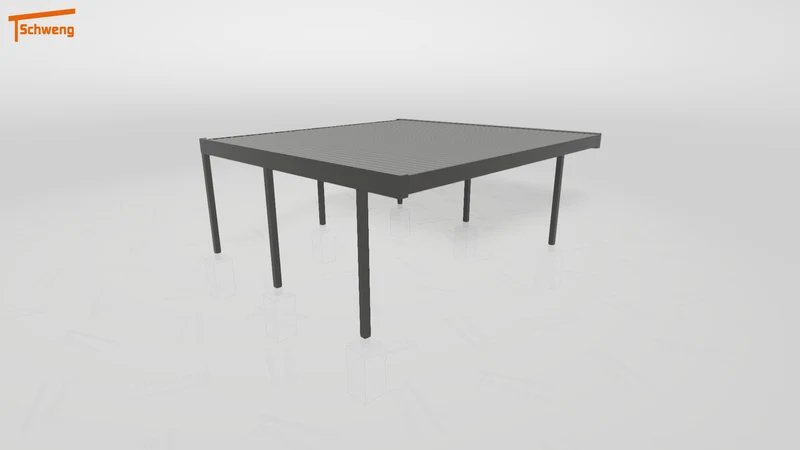 #DE Schweng Flachdachcarport C600 (ID n5x84r)