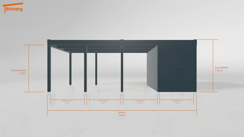 #DE Schweng Flachdachcarport C600 (ID zbgyxg) #MTG