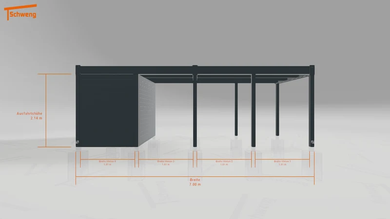 #DE Schweng Flachdachcarport C600 (ID zbgyxg) #MTG