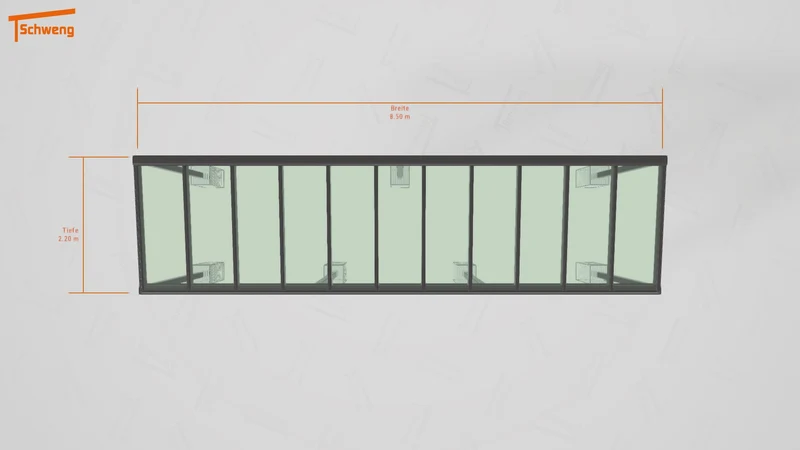 #DE Schweng Terrassenüberdachung S400 (ID jj9889)