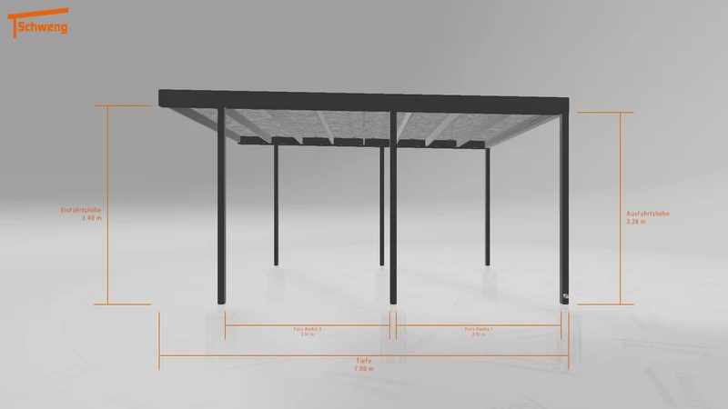 #DE Schweng Flachdachcarport C600 (ID 9wpvwv) #MTG