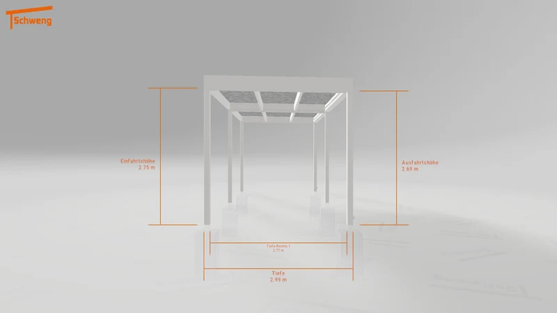 #DE Schweng Flachdachcarport C600+ (ID qdwvdn)
